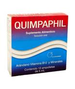 Quimpaphil~Food Supplement~Blueberry~Vitamins, B12 &amp; Minerals~10 ampules... - $29.09