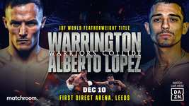 Josh Warrington VS Alberto Lopez Poster IBF Featherweight Boxing Art Print 24x36 - $11.90+