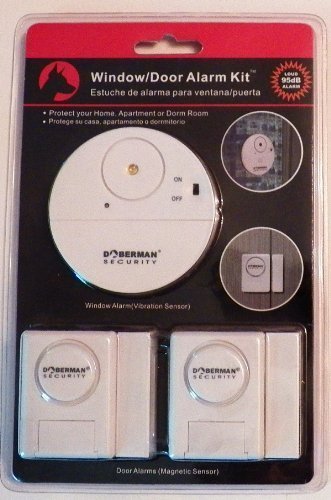 Doberman Security SE-0130 Window / Door Alarm Kit Loud 85dB Alarm with 2 Door Al