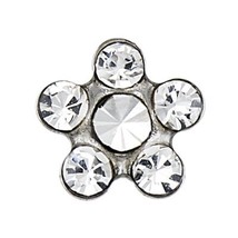 Sensitive Stainless Daisy April Crystal Cartilage Earring Stud Hypoaller... - $9.99