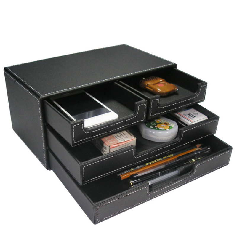 High Grade Pu Leather Box Office Desktop And 50 Similar Items High Grade Pu Leather Box Office Desktop File Cabinet Four Drawer Style Statione