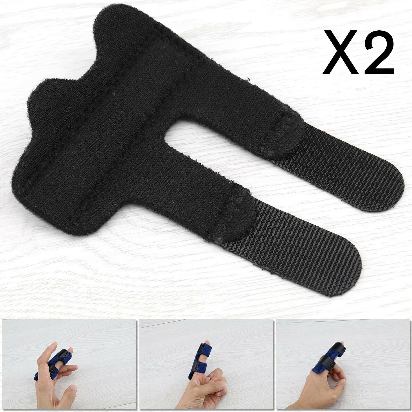 Single-finger Wraps Relief Straightening Finger Splint 2pcs with ...