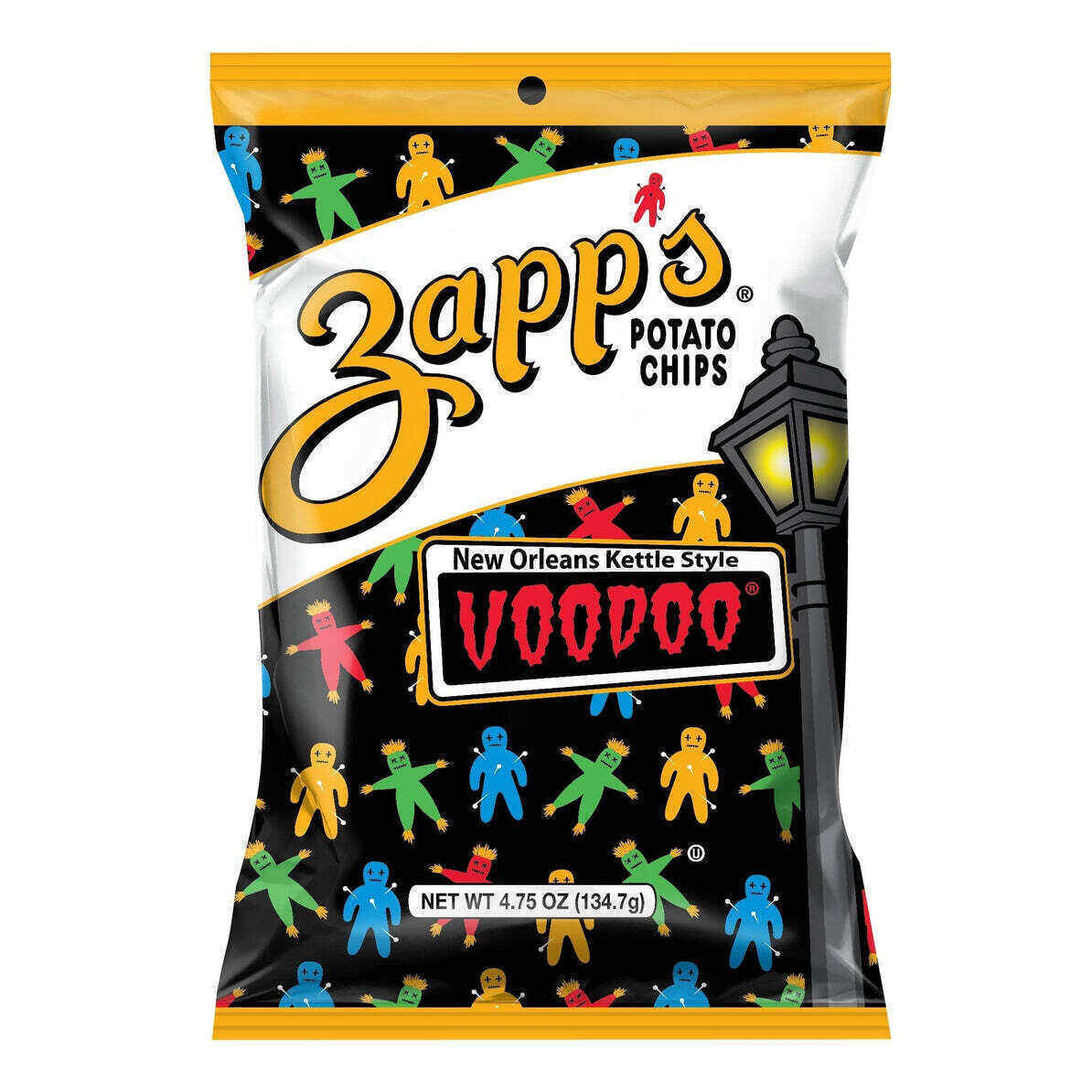 Zapp's Kettle Style Potato Chips Voodoo Flavor, 8Pack 4.75 oz. Bags