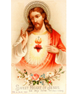 Sacred Heart of Jesus –Sweet Heart of Jesus–8.5x11&quot; Print–Based on Holy ... - £10.45 GBP