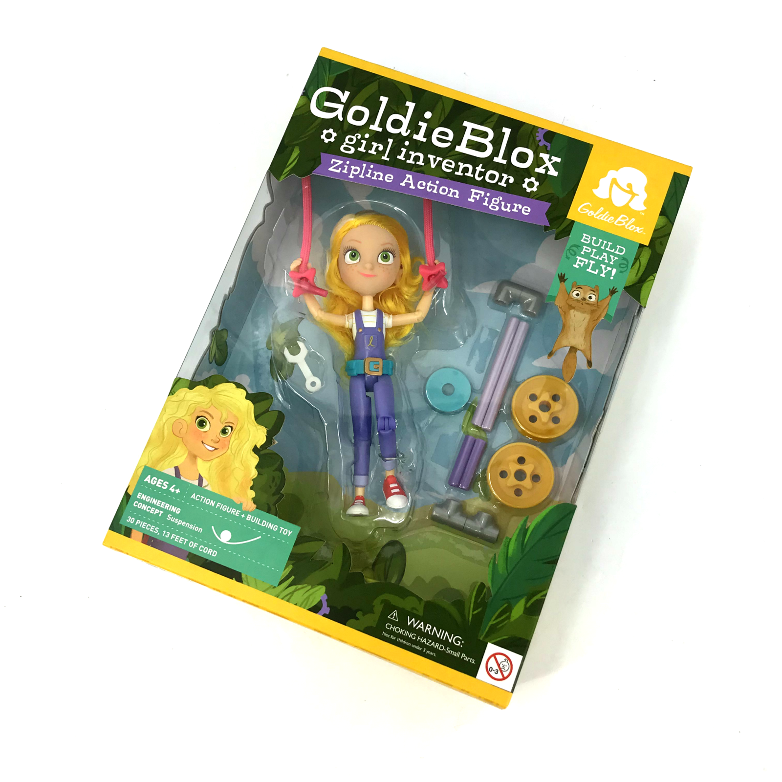 GoldieBlox Girl Inventor Zipline Action Figure Action Figures