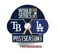 2020 Los Angeles Dodgers v Tampa Bay Rays LTD ED MLB Baseball World Series Pin@@ - $10.89