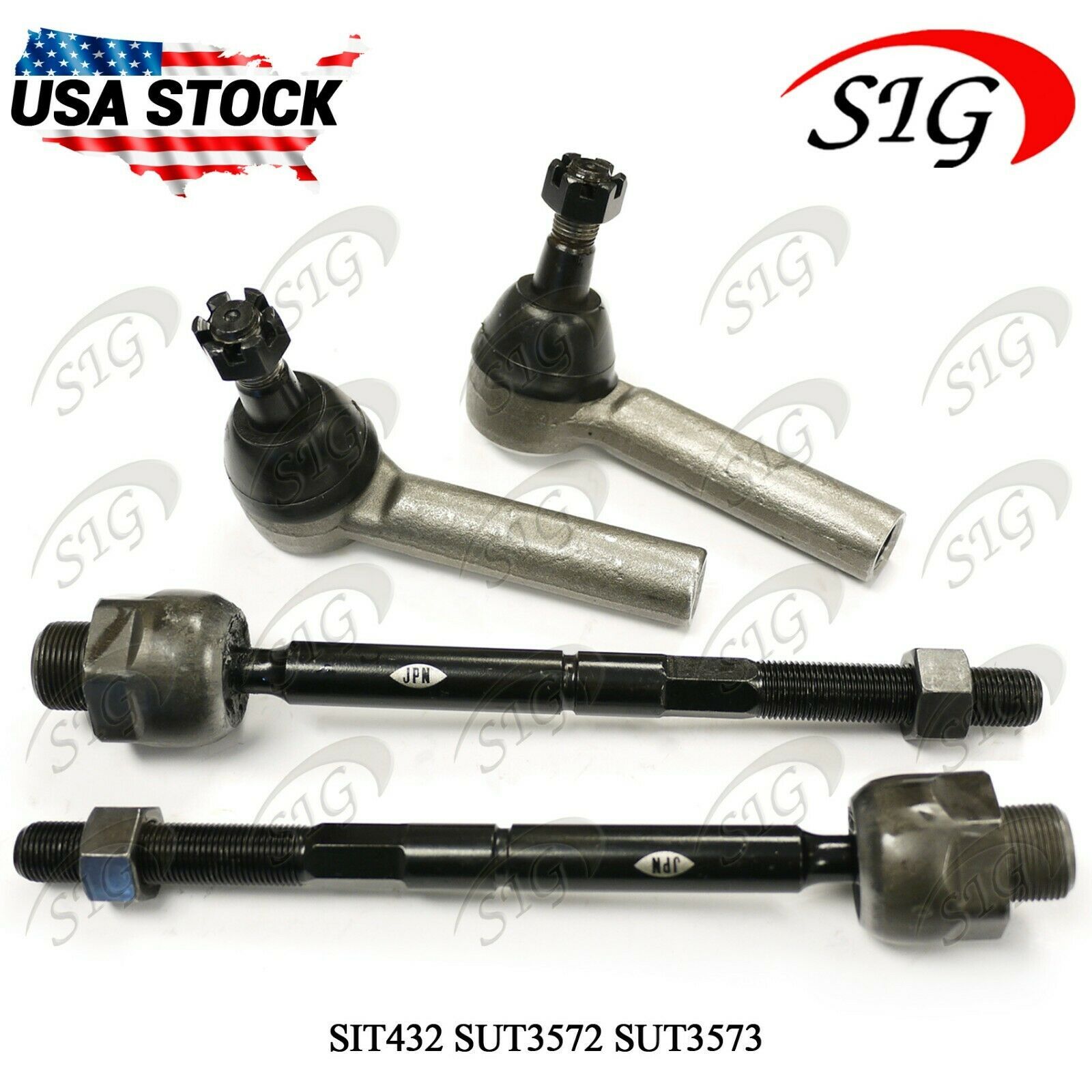 4Pc JPN Suspension Tie Rod End Inner Outer Set For Dodge Dakota 4WD