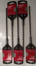 MILWAUKEE 48-20-7732 1/4&quot; X 8&quot; SDS  Carbide Tip Hammer Drill Bits 5pc Ge... - $15.83
