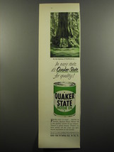 1951 Quaker State Motor Oil Ad - On the highways of California - $14.99
