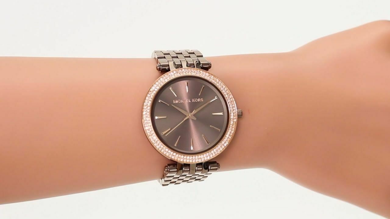 Michael Kors MK3217 Darci Rose Gold Chocolate Face Wrist Watch for ...