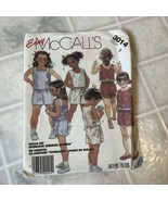 GIRLS CHILDS UNCUT MCCALLS 3014 Sewing Pattern SHORTS TOP CULOTTES SHIRT... - $15.88