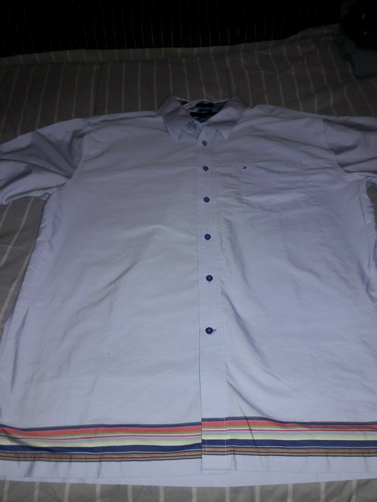 tommy hilfiger 80's 2 ply fabric shirt