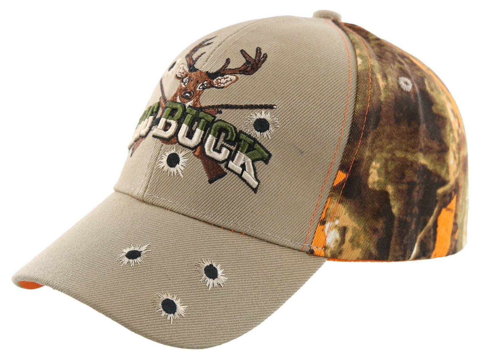 NEW! BIG BUCK HUNTER HUNT DEER BUCK OUTDOOR SPORTS CAP HAT TAN ORANGE