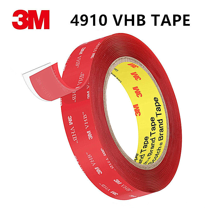 3M  VHB Acrylic Double Sided Adhesive Foam Tape Heavy Duty Transparent Trackless