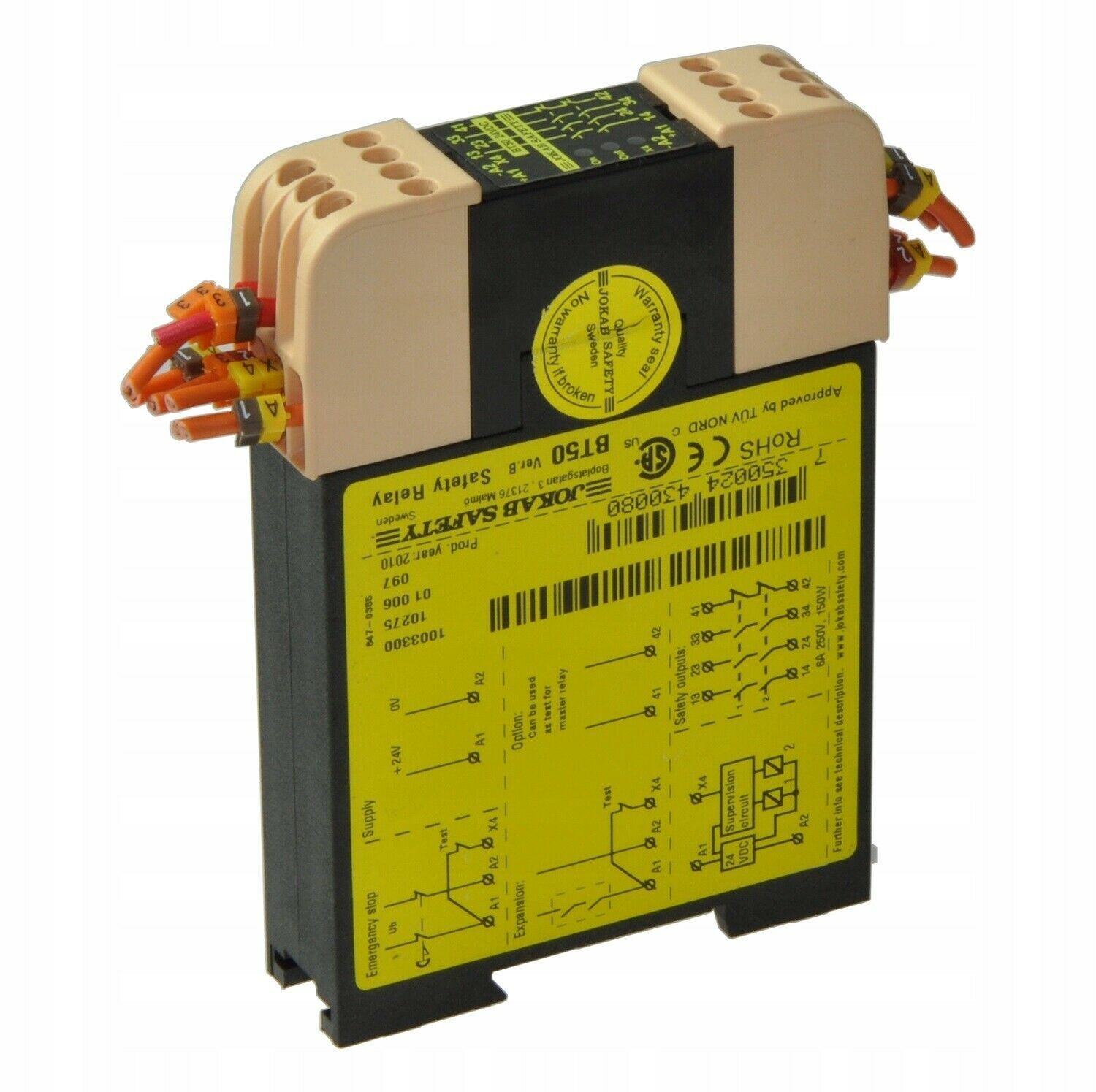 Safety relay BT50 JOKAB SAFETY / 4867 Safety Relays