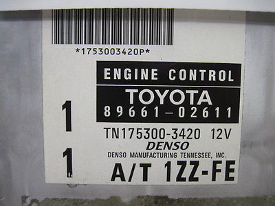 1999-2000 Toyota Corolla ecm ecu computer 89661-02611