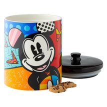 Disney Britto Mickey Mouse Cookie Jar Canister 9.5" High Ceramic Collectible  image 2