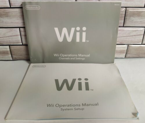 Primary image for Nintendo Wii System Console User Operations Manual & System Setup Books