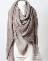 Perfect Square Light Beige Blanket Scarf - $30.00
