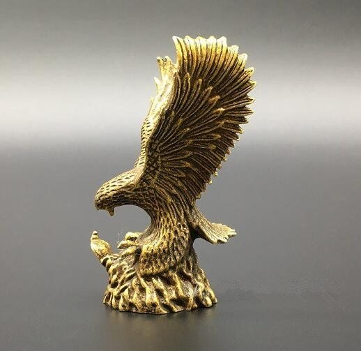 Antique Brass Eagle And Snake Statue Home Decor Christmas Gift