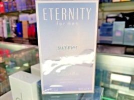 Eternity SUMMER 2014 CK Calvin Klein Toilette EDT 3.4 oz 100 ml Spray Men SEALED - $89.99