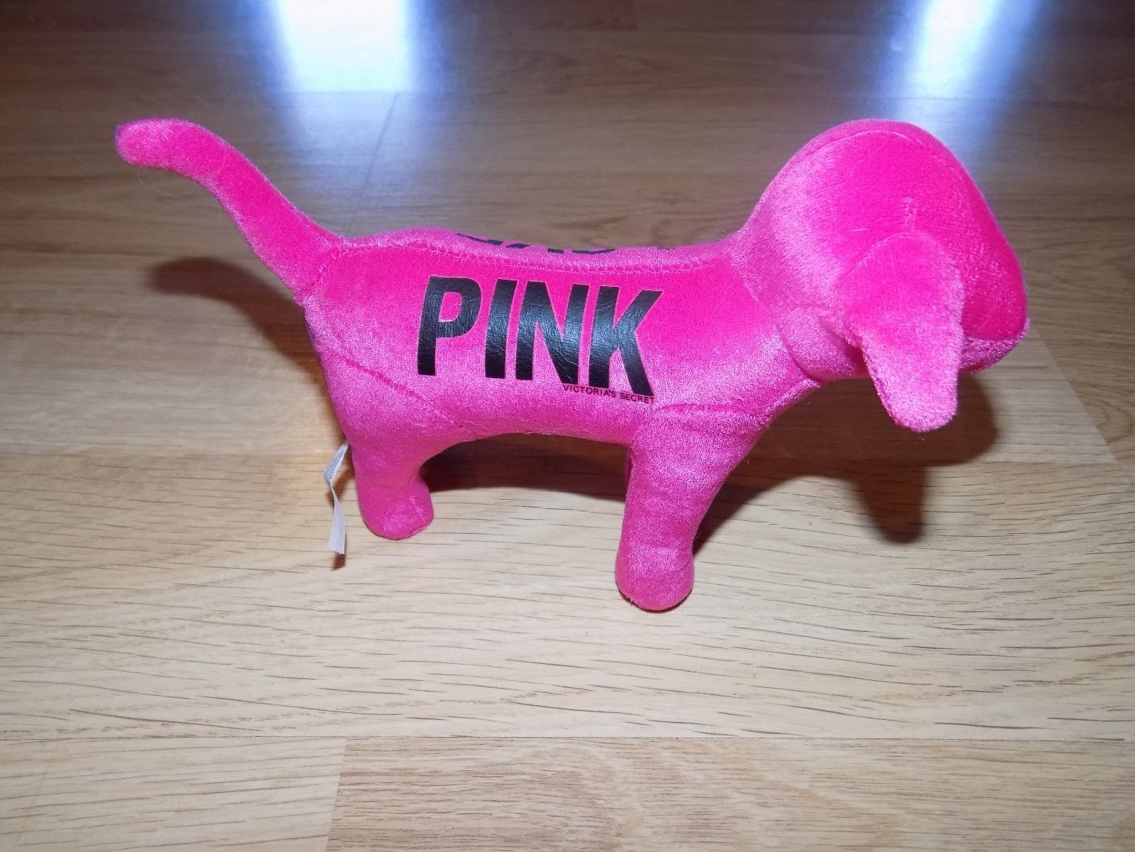 victoria's secret pink stuffed dog