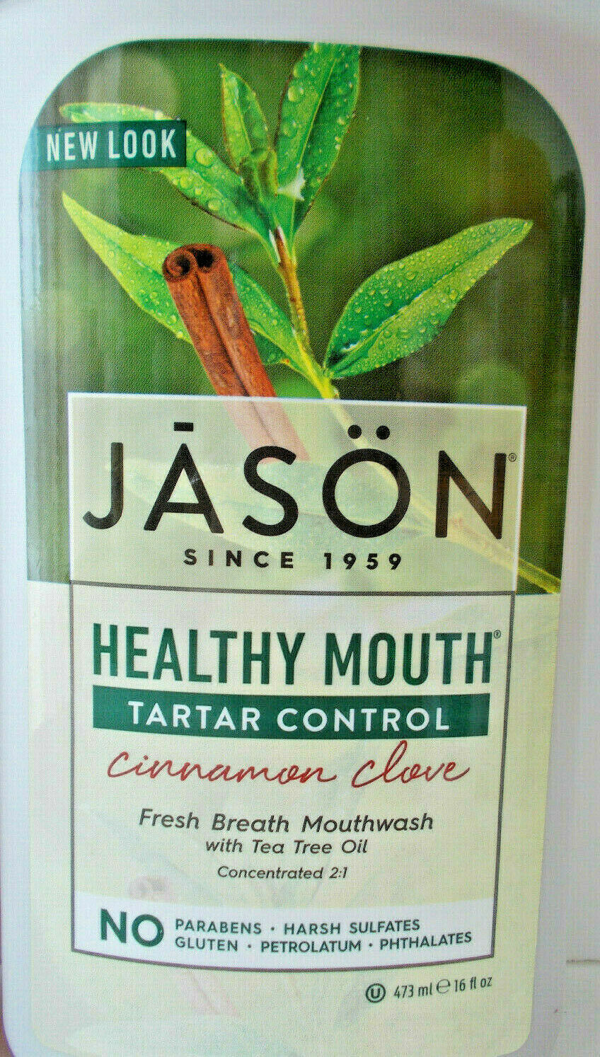 2X Hain Jason Mouthwash Cinnamon Clove Tea Tree Oil Certified Organic