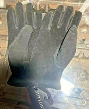 Sutton Studio women&#39;s faux fur lined leather gloves size M NWTS - $37.39