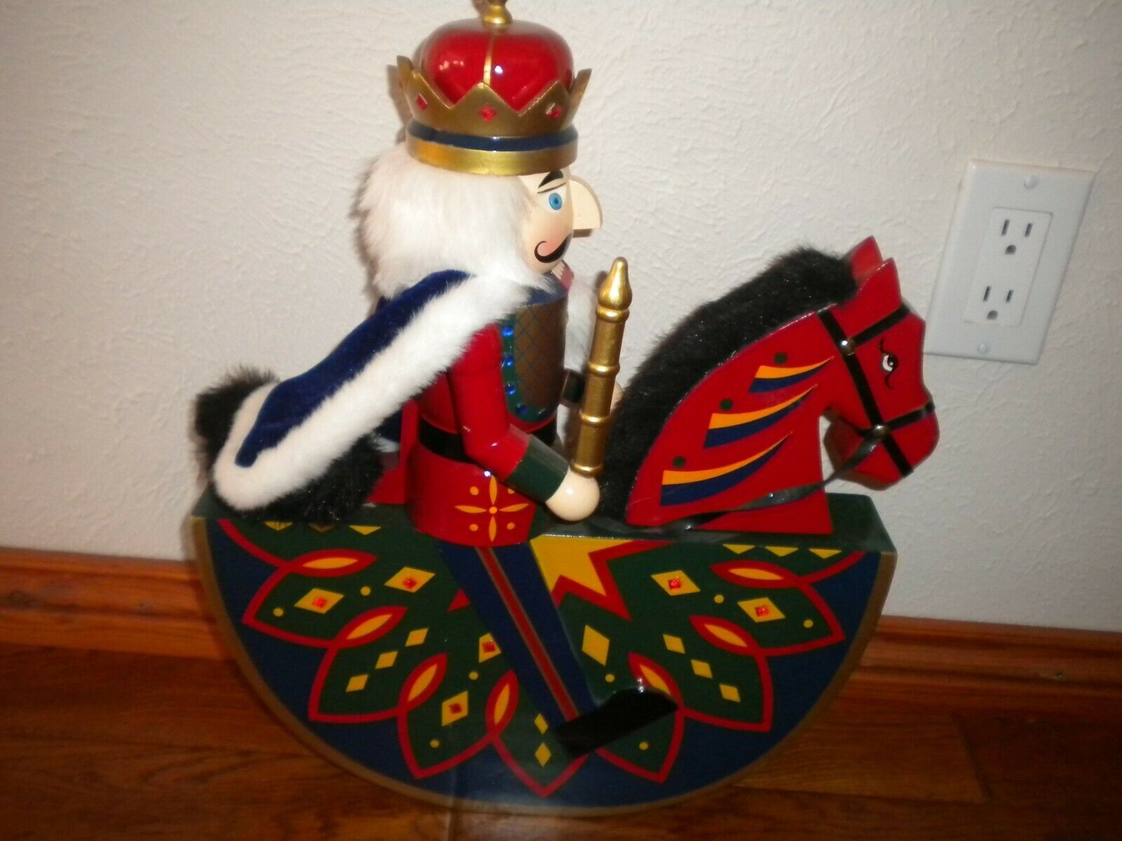 Kirkland Nutcracker Rocking Horse Wooden Christmas Decor 663605