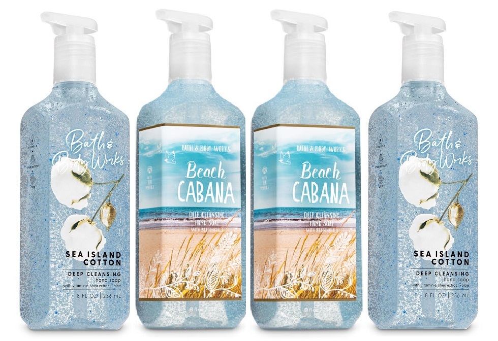 Bath & Body Works Beach Cabana & Sea Island Cotton Deep Cleansing Hand Soap Hand Washes