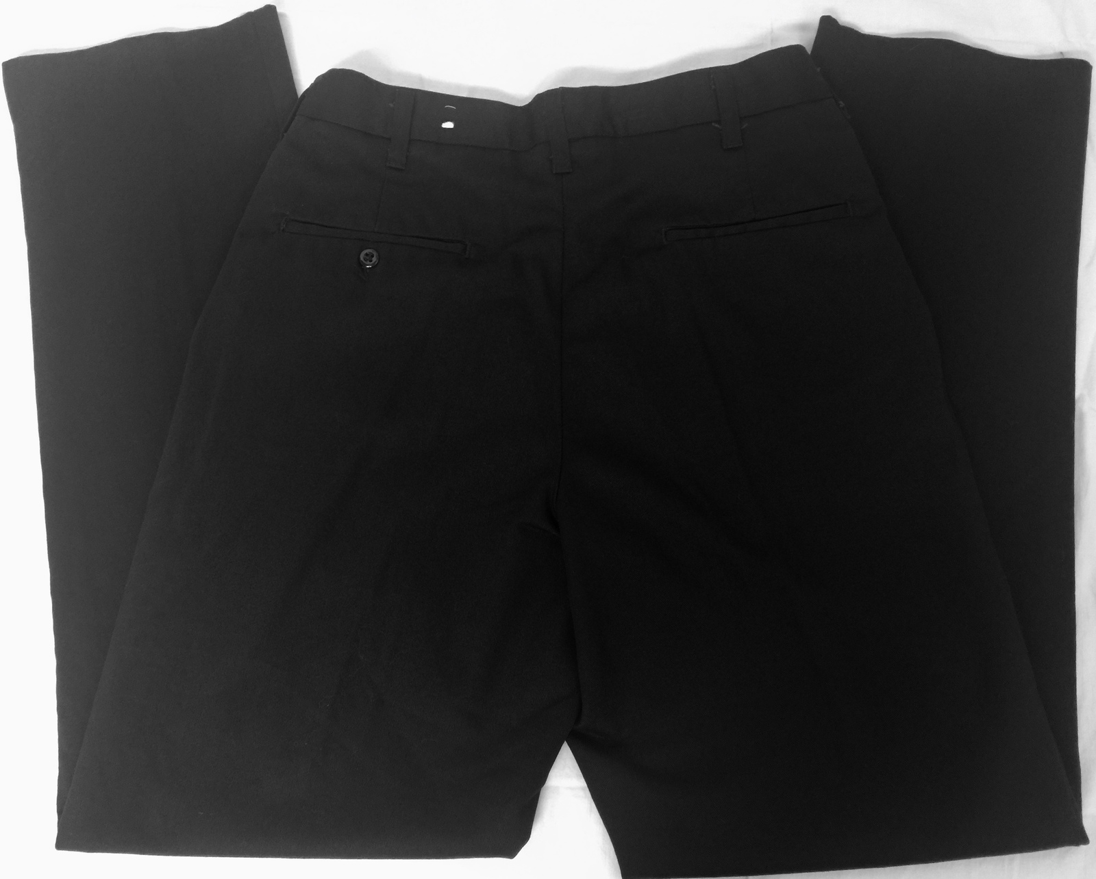 CINTAS Men's Black Cotton Flat Front Technician/Commercial Work Pants ...