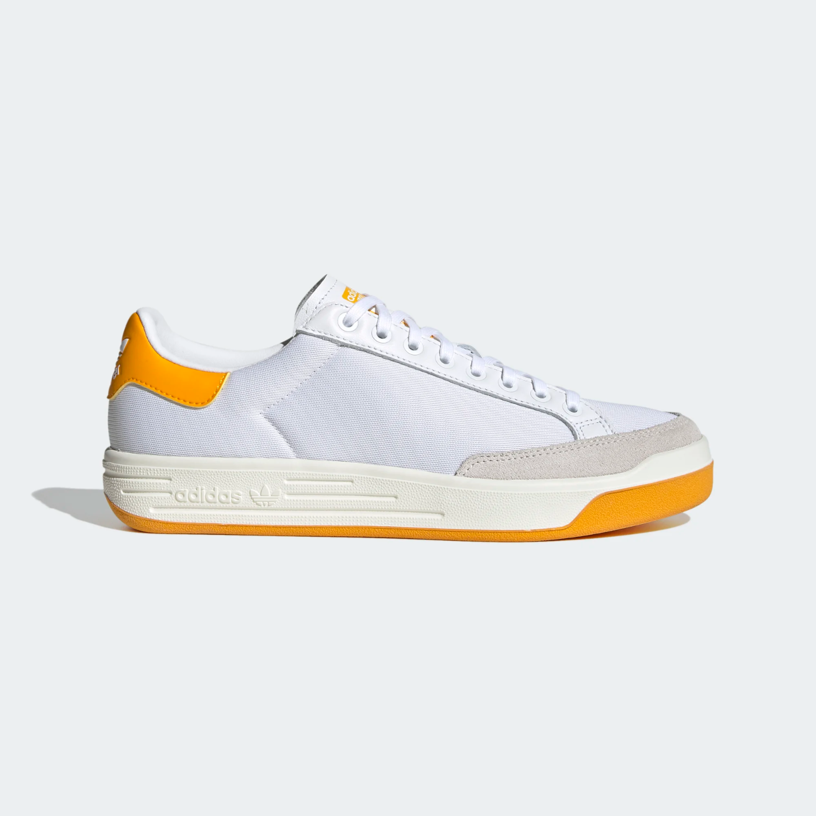 Adidas Originals Rod Laver a Modern Legend Trainers in White and Gold