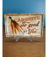 CERTIFIED INTERNATIONAL Carrots So Good for You Serving Platter Plate Tray  - $18.76