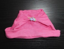 Authentic Bitty Baby American Girl Doll Sized Pink Hat W/ Flower Toy - $4.75