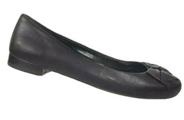 Franco Sarto Flats Women’s Size 6 M Artist&#39;s Collection Black Leather Bow - $23.39