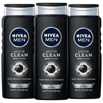 NIVEA MEN DEEP Active Clean Charcoal Body Wash, Cleansing Body Wash with... - $17.15