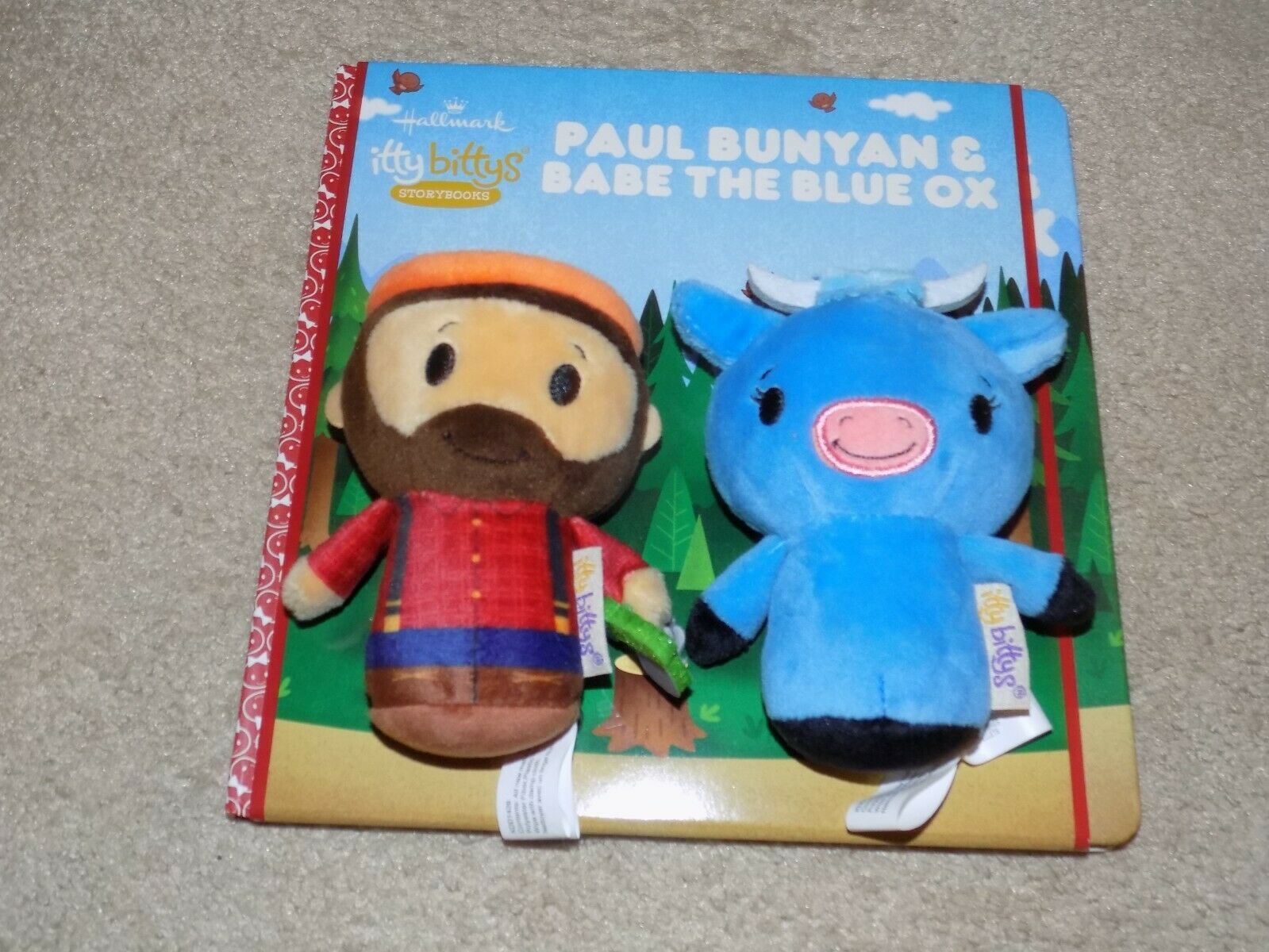 Hallmark Itty Bittys Paul Bunyan and Babe the Big Blue Ox Story Book