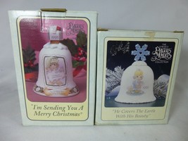 PRECIOUS MOMENTS Lot of 2 Bells 1995 1998 Christmas - $9.49