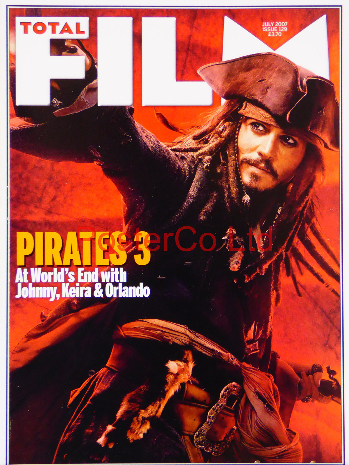Pirates of the Carribean Jack Sparrow Total Film cover July 2007 (Film ...