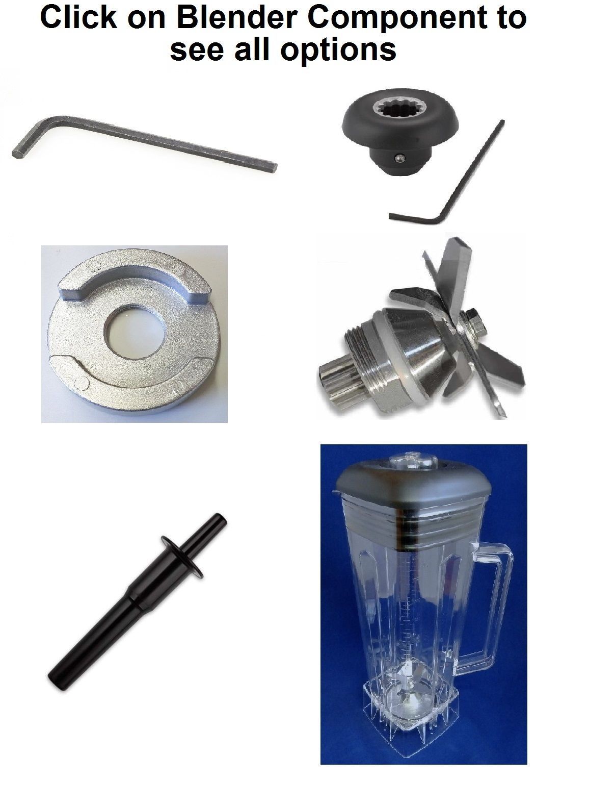 Replacement Parts for Vitamix & Vitamix Blenders,Drive Socket, Blade