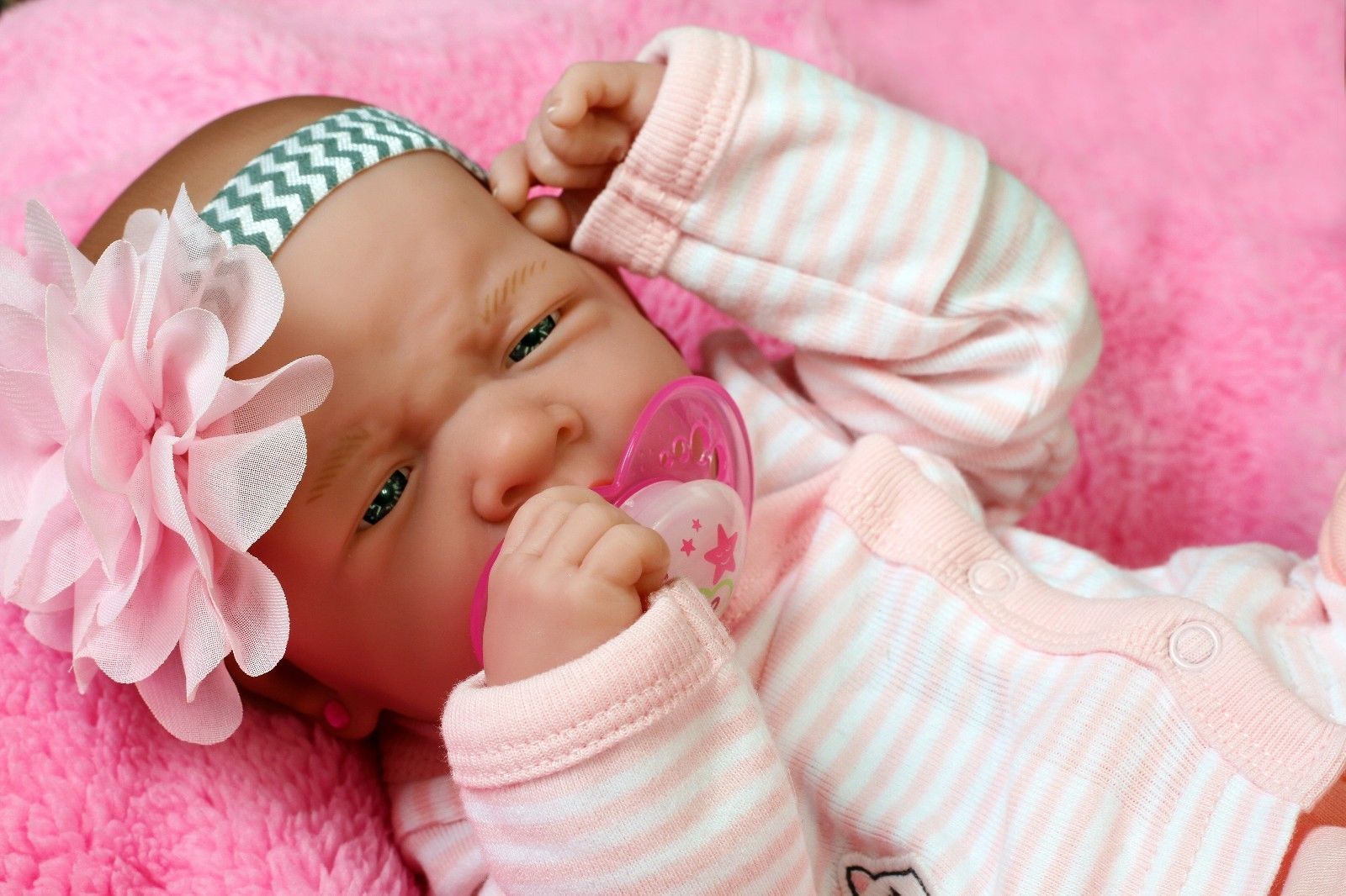 Baby Girl Smiling Soft Doll Realistic Reborn Berenguer 15" Vinyl Lifelike Alive 