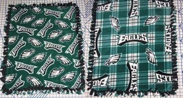 Philadelphia Eagles Fleece Baby Blanket Pet Lap Hand Tied NFL FootbalL 30"x24" - $39.95