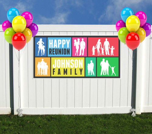  Family Reunion Personalized Banner Party Backdrop Party 