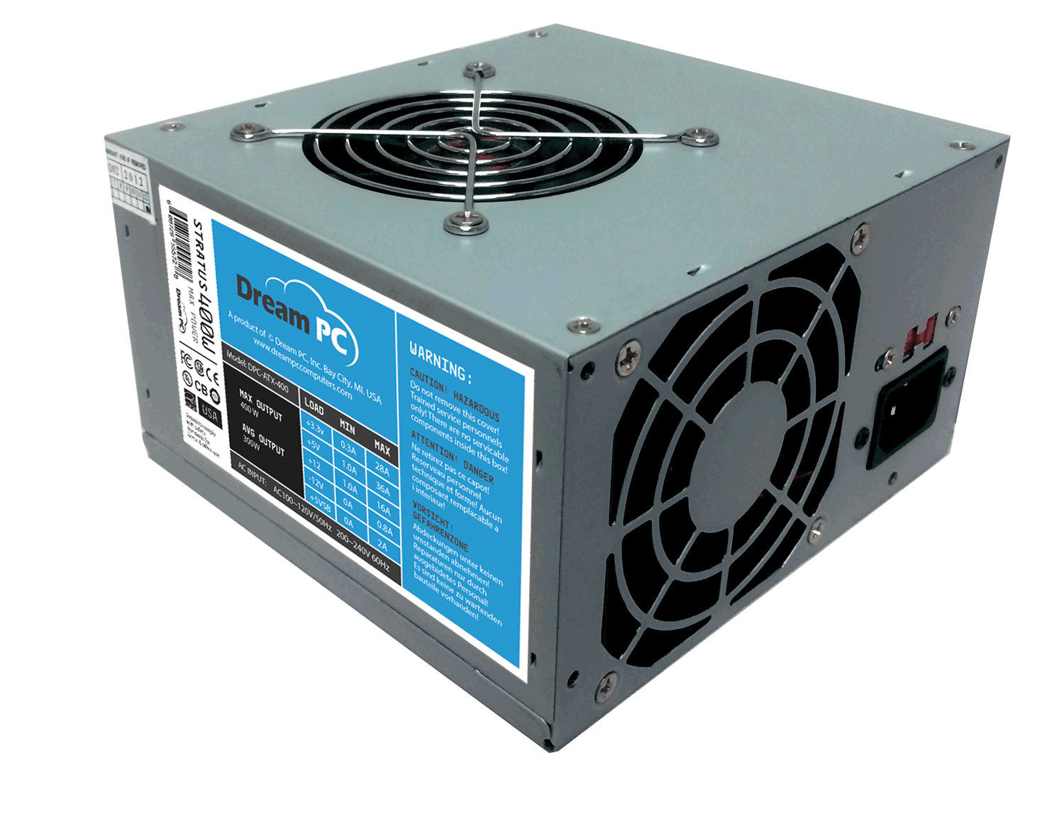 New Power Supply Upgrade for HP Pavilion p6117l Desktop PC Computer