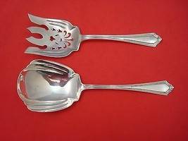 Plymouth by Gorham Sterling Salad Serving Set 2pc Flat Handle All Sterling 9" - $309.00