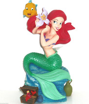 Disney Princess Ariel Music Box Little Mermaid Flounder  Figurine Theme ... - $169.95