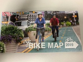 New York City Bike Travel Map 2019 NYC BIKE MAP 5 Boroughs Brooklyn Manh... - £4.02 GBP