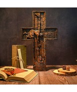 Savior Jesus Cross Solid Wood Carving Gift - $59.00 - $169.00