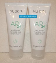 Two pack: Nu Skin Nuskin AP 24 Whitening Fluoride-Free Toothpaste 110g 4oz x2 - $30.00