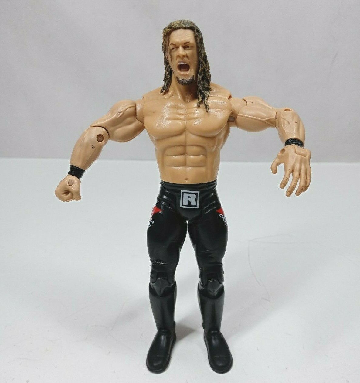Rated R Superstar Edge WWE WWF Red Trousers Jakks Pacific Wrestling Figur 2003 